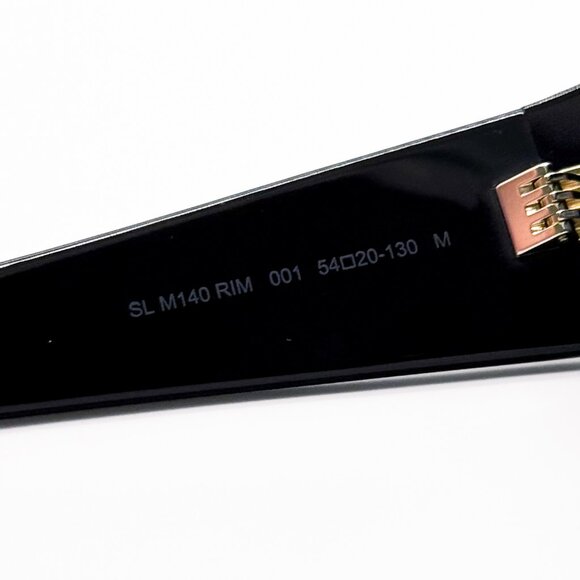 NEW SAINT LAURENT SL M140 RIM 001 SUNGLASSES WOMEN BLACK SQUARE SLM140 RIM 001 - Picture 6 of 8